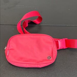 Lululemon Red Belt Bag long strap